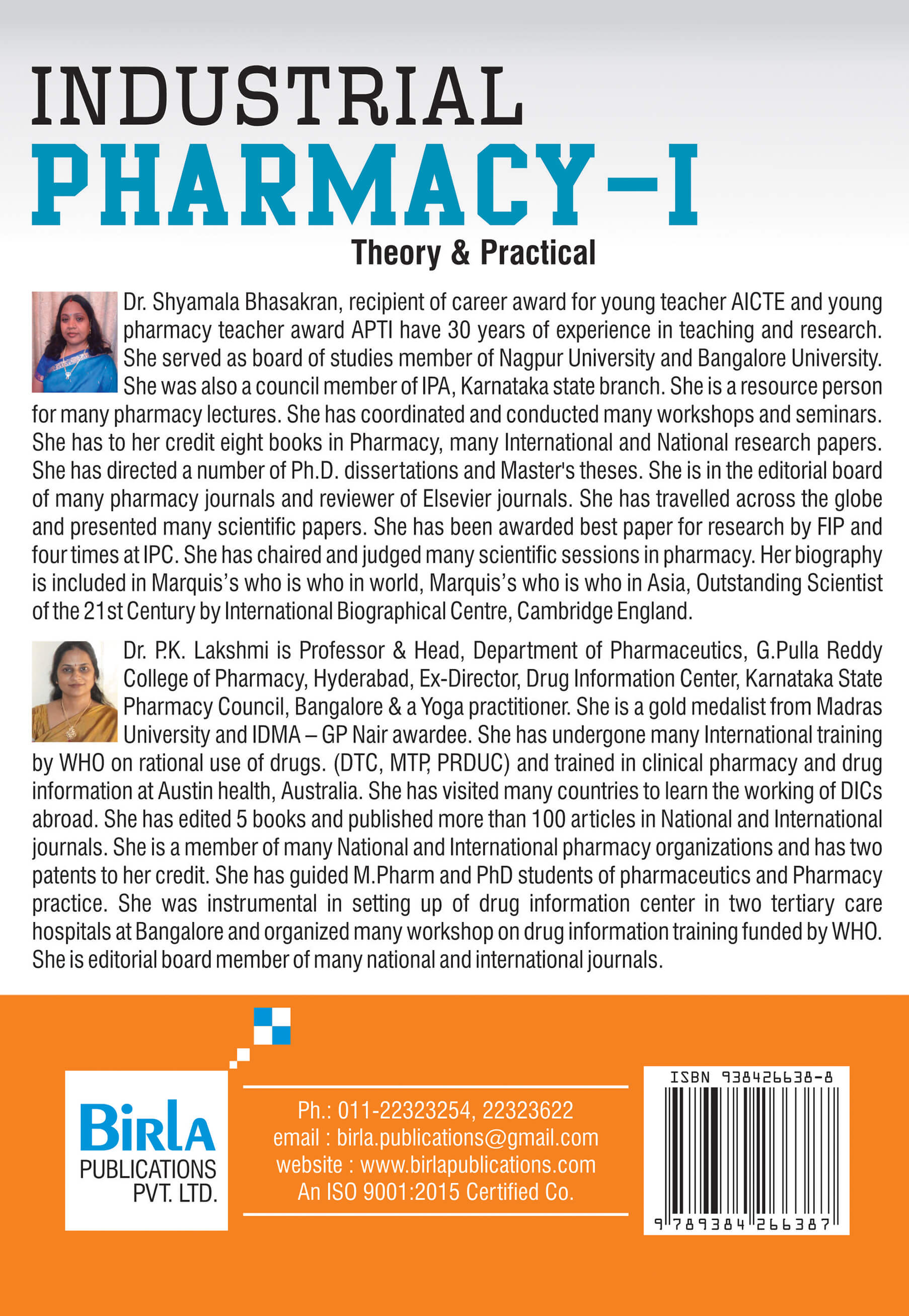 INDUSTRIAL PHARMACY-I (Theory & Practical )