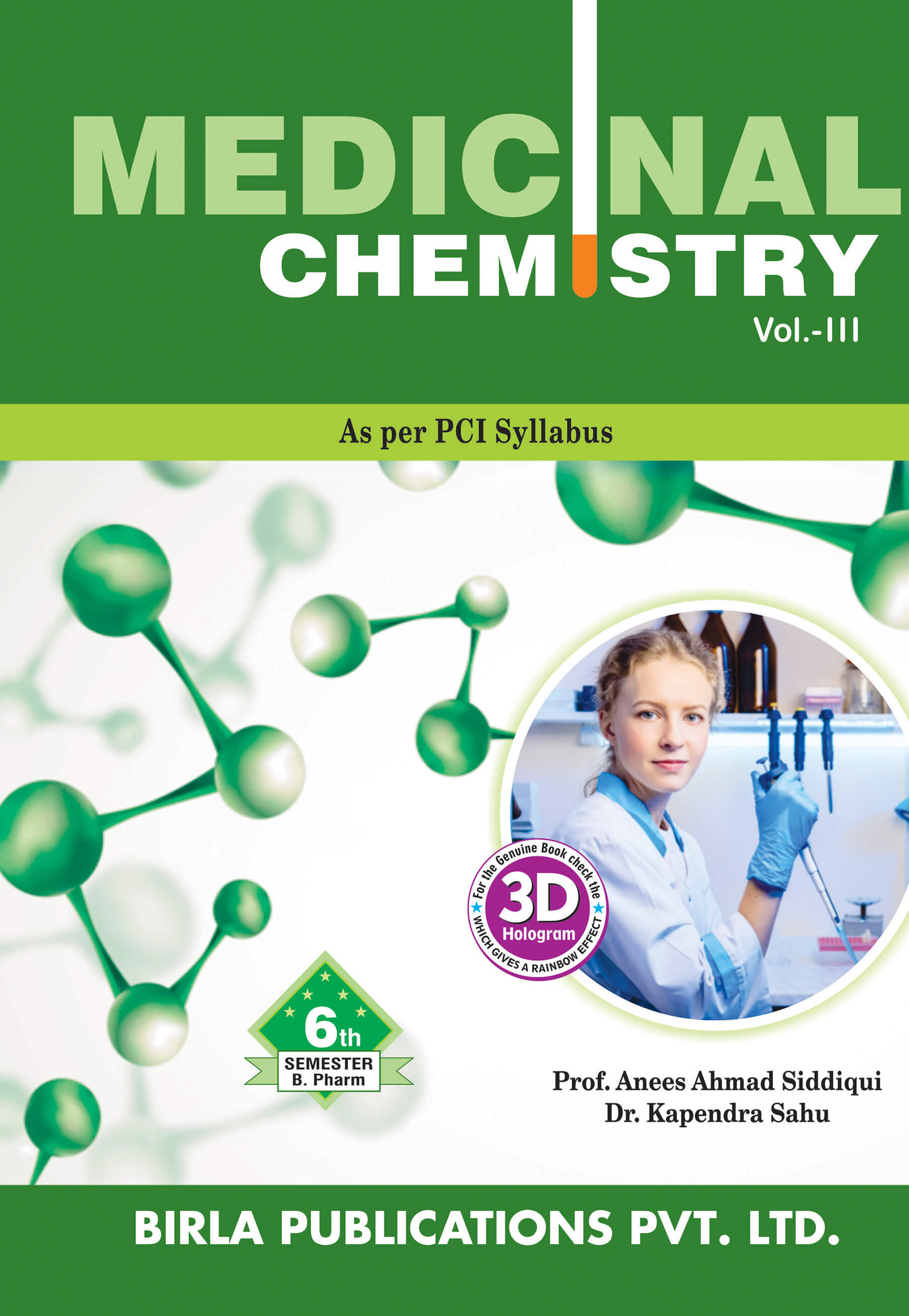 MEDICINAL CHEMISTRY VOL-III