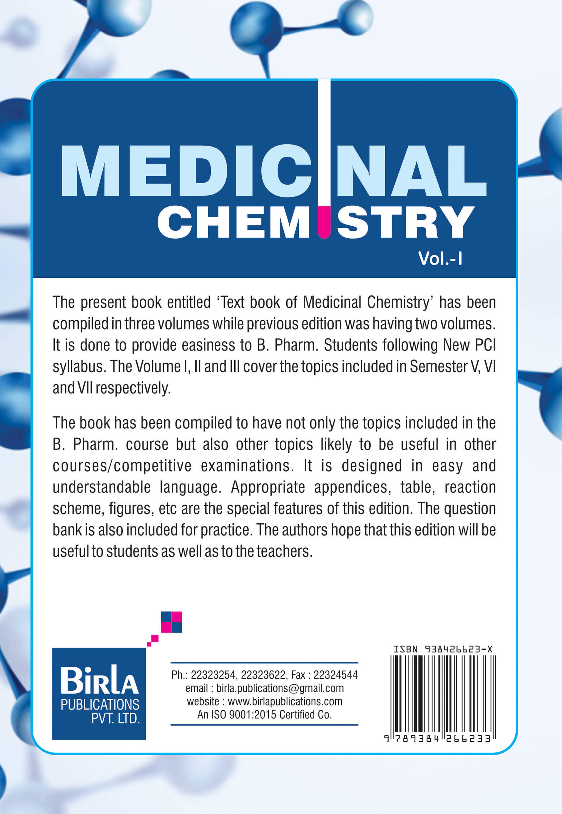 MEDICINAL CHEMISTRY VOL-I