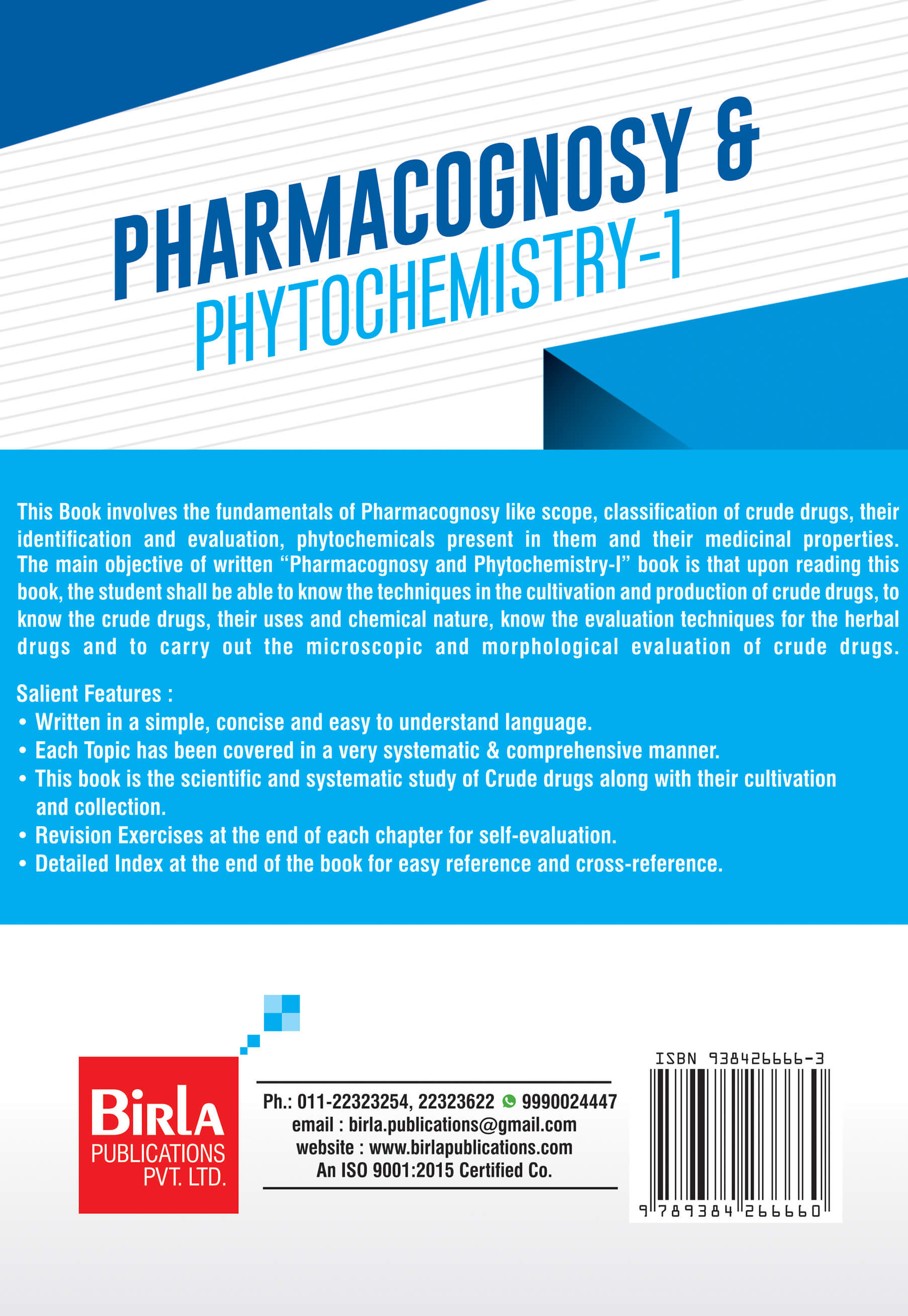 PHARMACOGNOSY & PHYTOCHEMISTRY- I